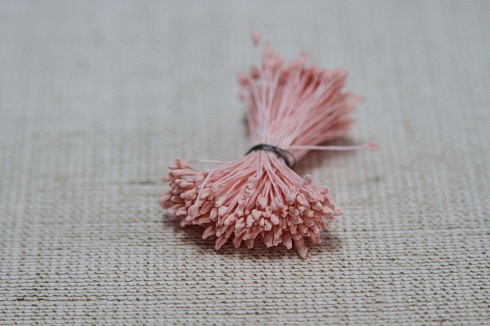 Тычинки розовые в школе лепки "Искусство японской глины"